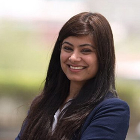 Woman smiling